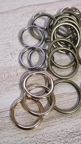 Hochwertige runde Öse aus Messing mit Metallöse für Kleidungsstücke, individuelle D-Ringe, Hardware-Schnallenring, O-Ring